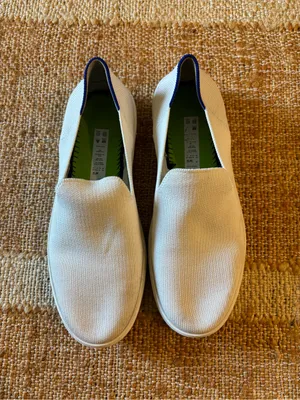 Rothy’s The Original Slip On Sneaker in bright white thumbnail 2