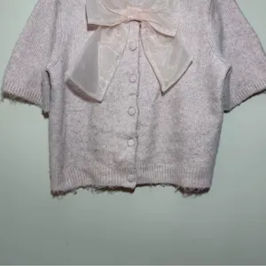 H&M Bow Detail Knit Cardigan Sweater Cottagecore thumbnail 4