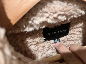 Tan fleece jacket thumbnail 3