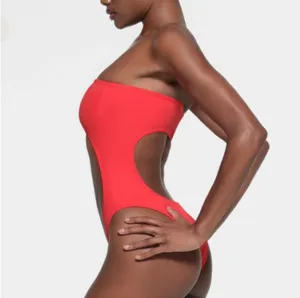 SKIMS Ruby Red Monokini One Piece Swimsuit  thumbnail 2