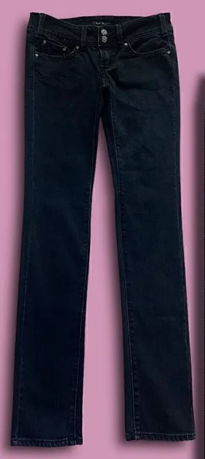 BIK BOK Black Bling cigarette Style Ankle Jeans Sues Boutique Sz M, 10 Long thumbnail 1