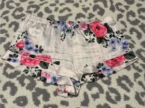 Victoria's Secret Pink Floral Satin Pajama Shorts thumbnail 1