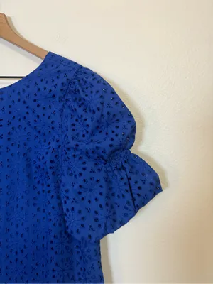 Lilly Pulitzer Shaila Eyelet Lace Puff Sleeve Top thumbnail 3