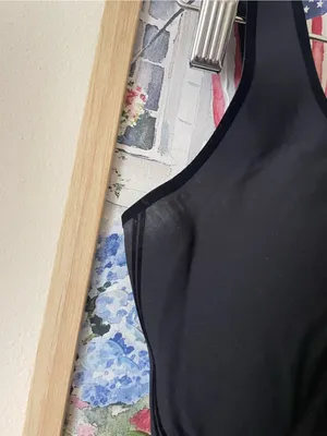 Fanka Body Sculpt Short Bra Tank Top A-D Cups Size Large in Black thumbnail 6