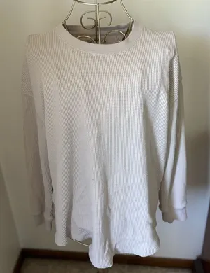 Abercrombie & Fitch Waffle Thermal Long Sleeve Top Small thumbnail 1