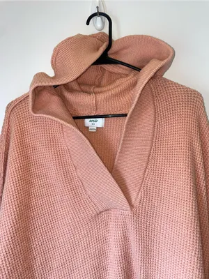 Aerie CozyUp Waffle Sweater Hoodie thumbnail 2