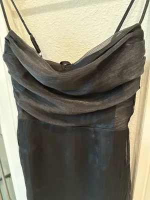 Revolve Superdown Black Cowl Neck Mini Dress — Size S thumbnail 7