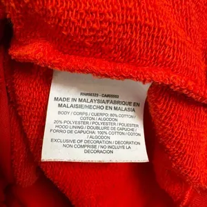 Nike Women's Red Cowl Neck‎ Hoodie Athletic Casual Sweatshirt Medium thumbnail 5