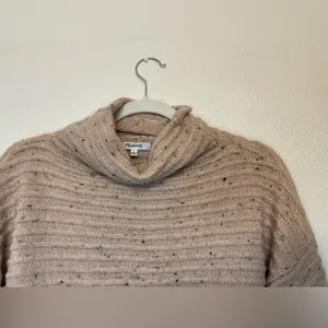 Madewell Women’s Belmont Mock Neck In Donegal Blush Sweater Size L‎ thumbnail 4