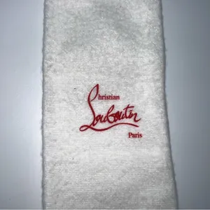 Christian Louboutin White Cotton Satin Lined Drawstring Dust Bags w/Red Logo thumbnail 8