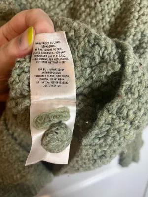 Far Away From Close Wool Blend Crossback Sweater Anthropologie Cable Cardigan S thumbnail 15