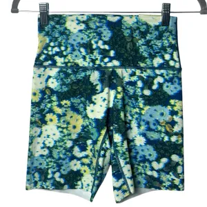 NEW Aerie Offline Trippy Floral Biker Shorts Small Goals Hi-Rise‎ 7" Inseam M thumbnail 2