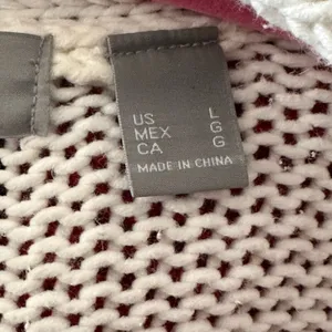 Liz Claiborne Winter White Cable Knit Shrug Sz L thumbnail 5
