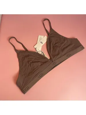 UGG Francis Bralette Taupe Brown Size L NWT Wireless Soft thumbnail 4