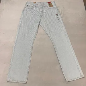 Levi's 501 Original Fit Women Size 31X30 Striped Denim Button Fly Straight Leg thumbnail 6