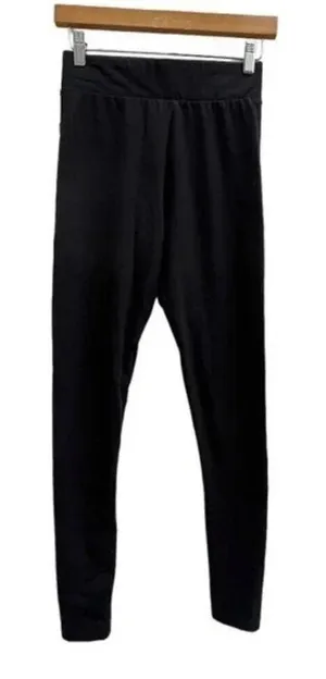 LOGO Layers Lori Goldstein Size XXS Knit Legging Black Back Pockets A346676​​​‎ thumbnail 1