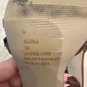 Steve Madden Alanaa Strappy Brown Leather Heels Size 7M thumbnail 5