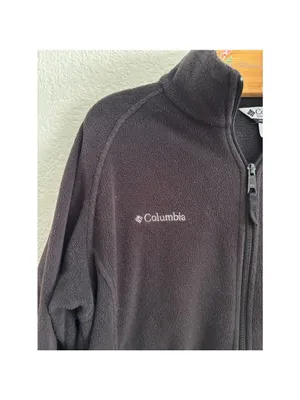 Columbia Benton Springs Fleece Jacket Womens Large Black Full‎ Zip XL6511 thumbnail 4