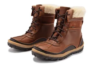 Merrell Tremblant Waterproof Leather Faux Fur Winter Boots Brown Women’s 7.5 thumbnail 1