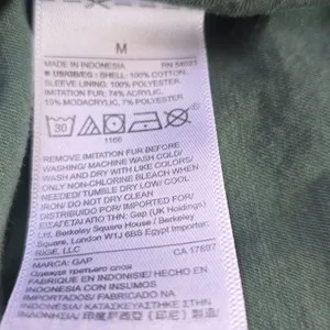 GAP‎ Women's Hooded Utility Parka Olive Green Size Medium thumbnail 8