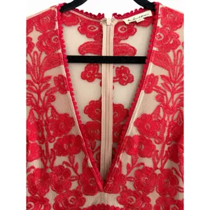 For Love‎ & Lemons Temecula Maxi Dress Red Floral Women's Size Medium thumbnail 3