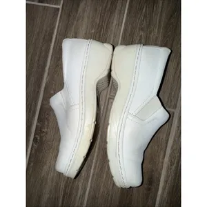 Klogs Womens Naples White Leather 9.5 Clog Nursing Shoes Closed Back Slip On thumbnail 8