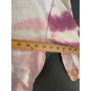 American Eagle Womens Tie Dye Spiral Sweatshirt Purple Orange Oversized Small‎ thumbnail 3