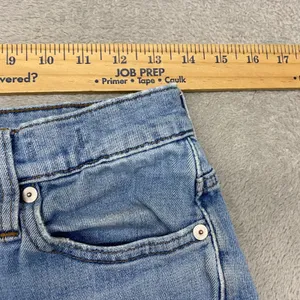 Madewell Jeans Womens 26 Blue High‎ Rise Slim Crop Boyjean Denim Ripped Light thumbnail 3
