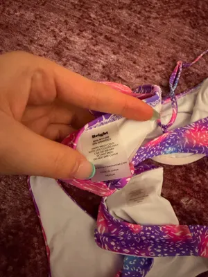Bright Swimwear Bikini Set Neon Animal Print thumbnail 3