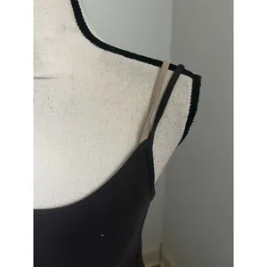 Esprit Y2K Double Strap Cami Top Medium Brown Basic Tank Minimalist Neutral 90s thumbnail 4