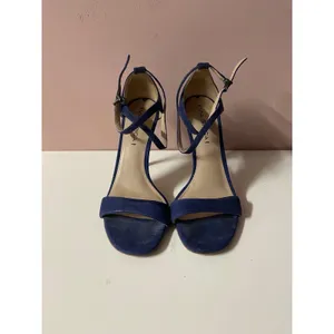 Via Spiga Navy Blue Open Toe Ankle Strap Heels Size 8.5 thumbnail 2