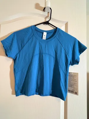 Lululemon Swiftly Tech Cropped Short-Sleeve Shirt 2.0 Hawaiian Blue thumbnail 2