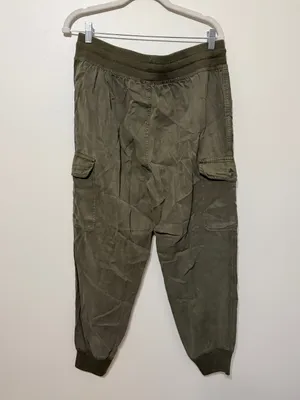 Aerie Cargo Joggers Size Medium Green Pants Women’s Comfy Casual thumbnail 6