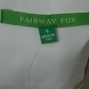 NWT FAIRWAY FOX WOMEN'S GOLF/TENNIS‎ SKORT Amy Size 4 Coolmax Gold Zip Pleated thumbnail 7