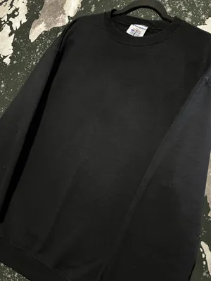 Champion Eco Fleece Black Crewneck Sweatshirt thumbnail 2