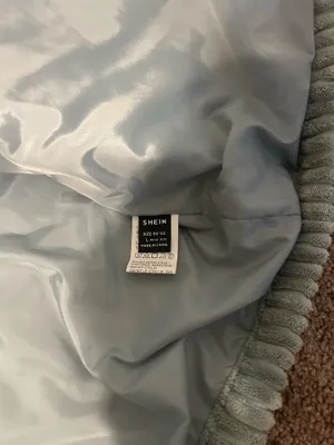 SHEIN fuzzy soft Jacket in Light blue thumbnail 4