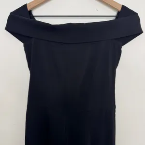 Wild Fable By The Way x Revolve Aubry Off Shoulder Jumpsuit Flare Leg Black Size XS thumbnail 3