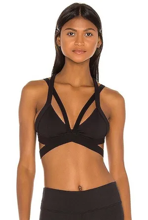 Alo Yoga Black Nadi bra Size Small thumbnail 1