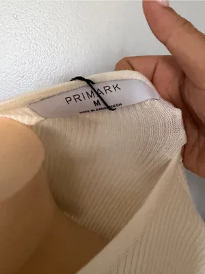 Primark Cream Ribbed Button-Up Long Sleeve Cardigan thumbnail 2