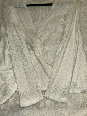 Material Girl Twist Knot White Sweater thumbnail 10