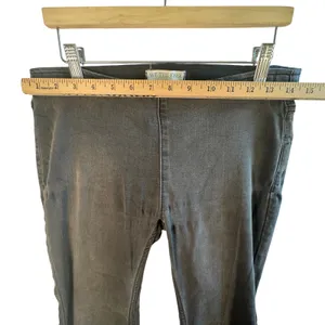 Free People We The Free Penny Pull On Flare Jeans Grey Black Denim Sz‎ 27S Boho thumbnail 5