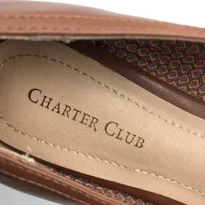 Charter Club Womens Alettee Loafers Flats Slip On Faux Leather Brown 8 thumbnail 6