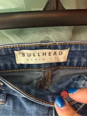 Women's Distressed Roll-Cuff Denim Shorts - Blue thumbnail 4