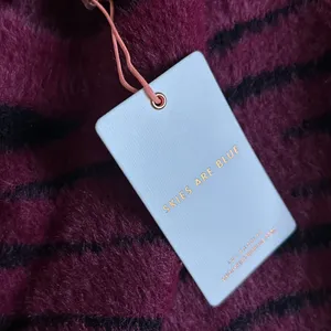 Skies are blue burgundy zebra sweater thumbnail 4