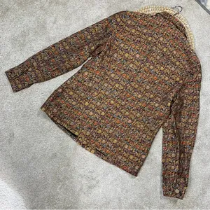 Coldwater Creek Tapestry Multicolor Brocade Jacquard Button Front Top Jacket M thumbnail 7