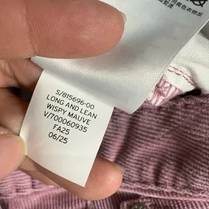 NWT Gap Pink Corduroy Long & Lean Low Rise Jeans 32/14 S Flare Bootcut 815696 thumbnail 3