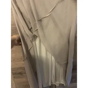 Skirt Maxi Long Light Gray Lined Elastic Waist Sz Medium Lace Girl New Formal thumbnail 7