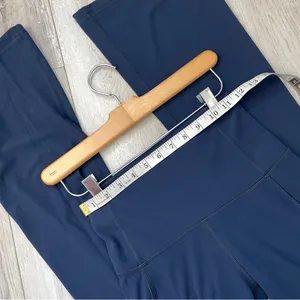 TNA Workout Leggings high rise flare pockets womens Navy Blue (small) activewear thumbnail 3