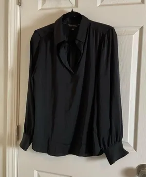 Banana Republic Womens Black Size large Blouse thumbnail 9