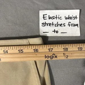 David Brooks Skirt Size 12 Neutral Tan Faux Suede Minimalist Modest Straight thumbnail 9